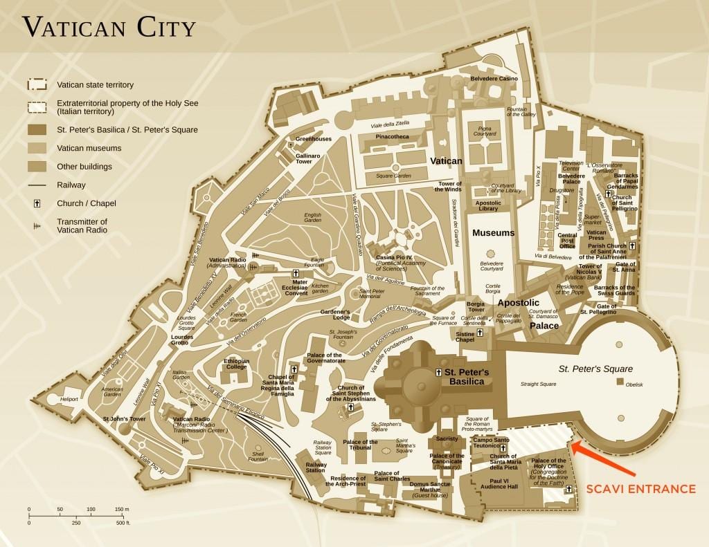 地図の発掘調査事務所バチカン市国