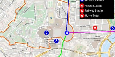 エバチカン博物館の地図