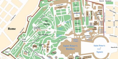 地図のバチカンに