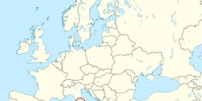 地図のバチカン市に欧州